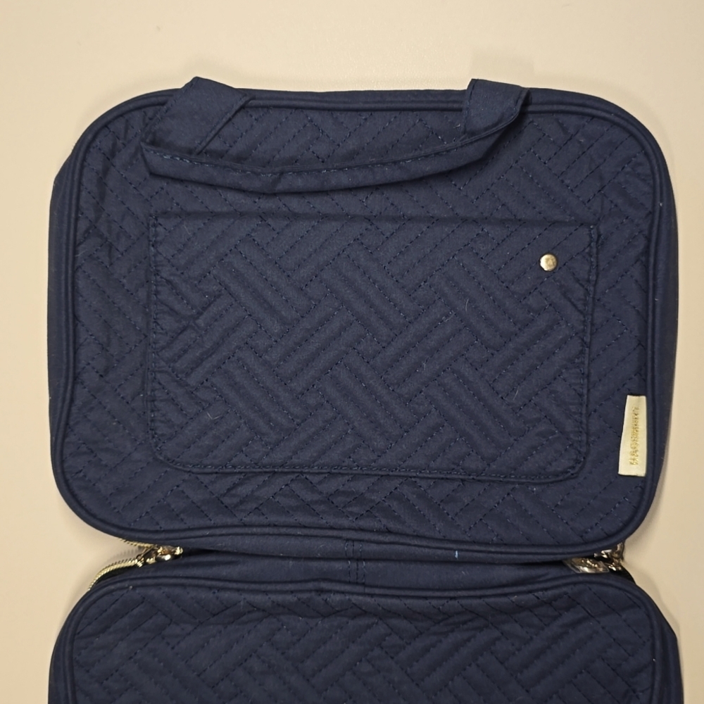Bagsmart Make Up Cosmetic Hanging Travel Organizer bag navy blue NWOT